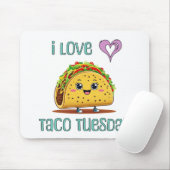 I Love Taco Tuesday マウスパッド (マウス)