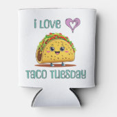 I Love Taco Tuesday 缶クーラー (正面)