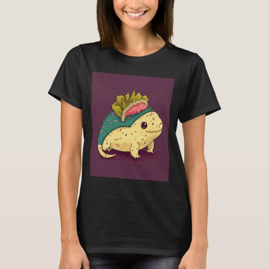 I Love Tacos Morphed Axolotl Taco 1 Tシャツ (正面)