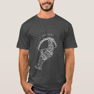 I Love Tacos Skeleton Taco Lover Cinco De Mayo Tシャツ