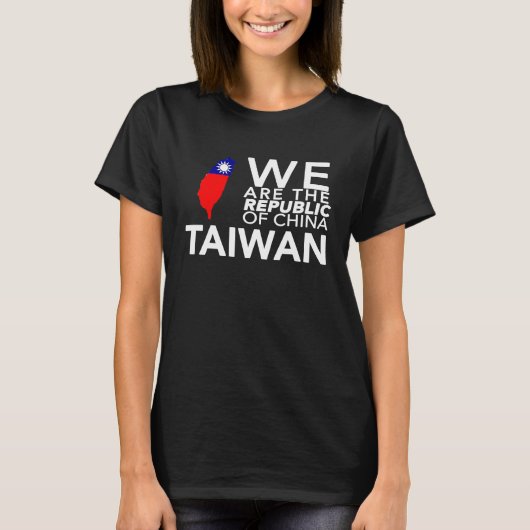 I Love Taiwan Flag Taiwanese Taiwan Pride ROC Taip Tシャツ (正面)