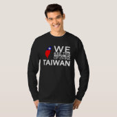 I Love Taiwan Flag Taiwanese Taiwan Pride ROC Taip Tシャツ (正面フル)