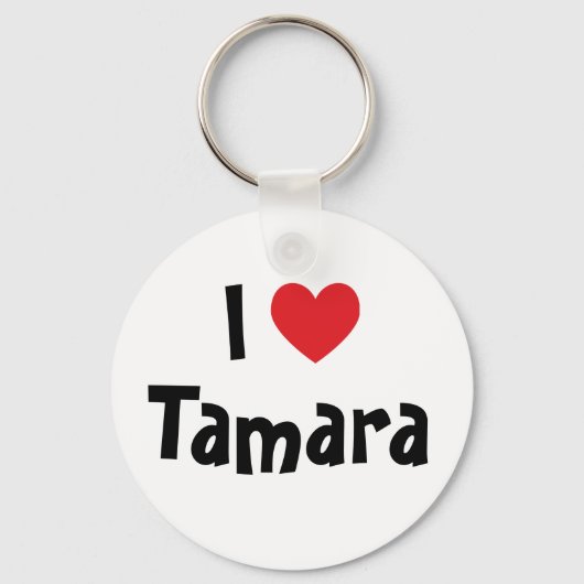 I Love Tamara Keychain キーホルダー (正面)