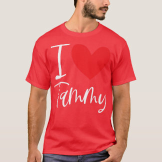 I Love Tammy Name Personalized Girl Woman Bff Frie Tシャツ