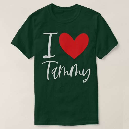 I Love Tammy Name Personalized Girl Woman BFF Frie Tシャツ (デザイン正面)