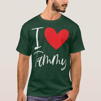 I Love Tammy Name Personalized Girl Woman BFF Frie Tシャツ