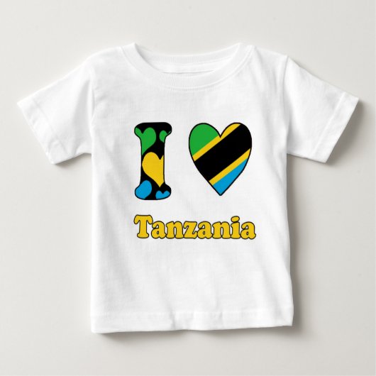 I love Tanzania ベビーTシャツ (正面)