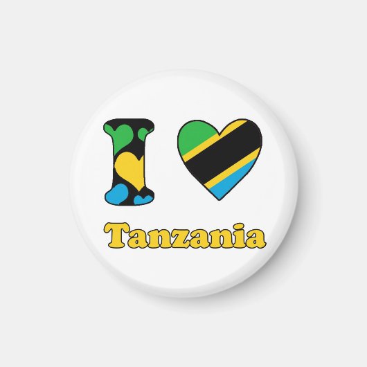 I love Tanzania magnet マグネット (正面)