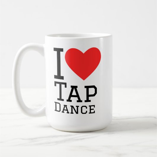 I love tap dance コーヒーマグカップ (左)