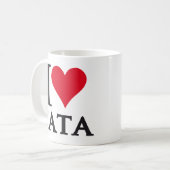 I LOVE TATA A Tribute to Mandela コーヒーマグカップ (正面左)