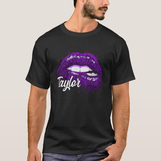 I Love Taylor Lips  Taylor Tシャツ (正面)