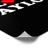 I Love Taylor Matching Girlfriend &amp; Boyfriend  ポスター (角)