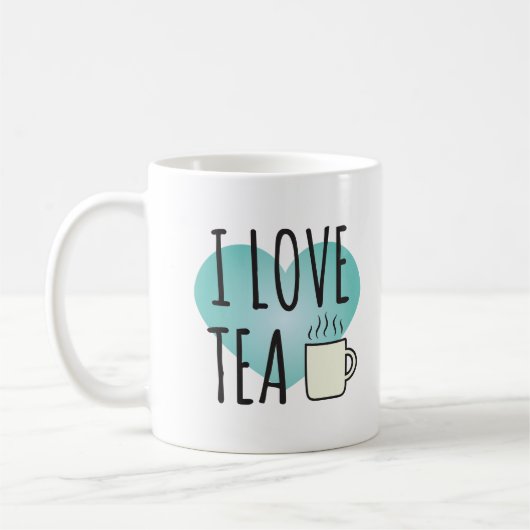 I Love Tea (11oz)コーヒーマグ コーヒーマグカップ (左)