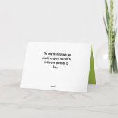 🎾 I💚 love tennisハッピーバースデーカード カード (裏面)