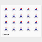I Love TERRE HAUTE Indiana ラウンドシール (シート)