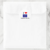 I Love TERRE HAUTE Indiana ラウンドシール (バッグ)