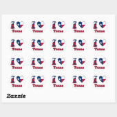 I love Texas ラウンドシール (シート)