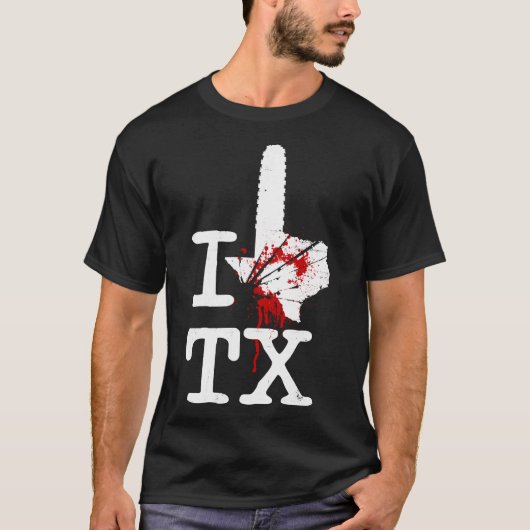 I Love TEXAS CHAINSAW Essential T-Shirt Tシャツ (正面)