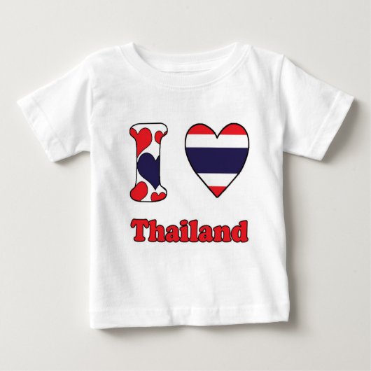 I love Thailand ベビーTシャツ (正面)
