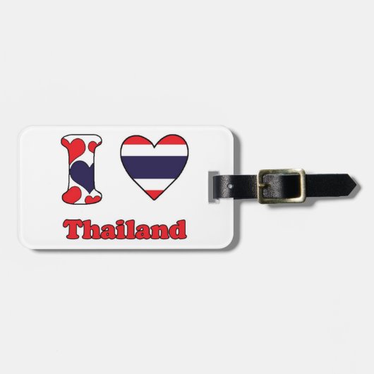 I love Thailand ラゲッジタグ (正面横)