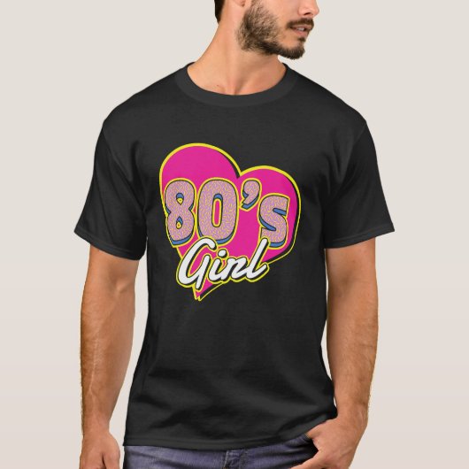I Love The 80s For all who Love 80s Tシャツ (正面)