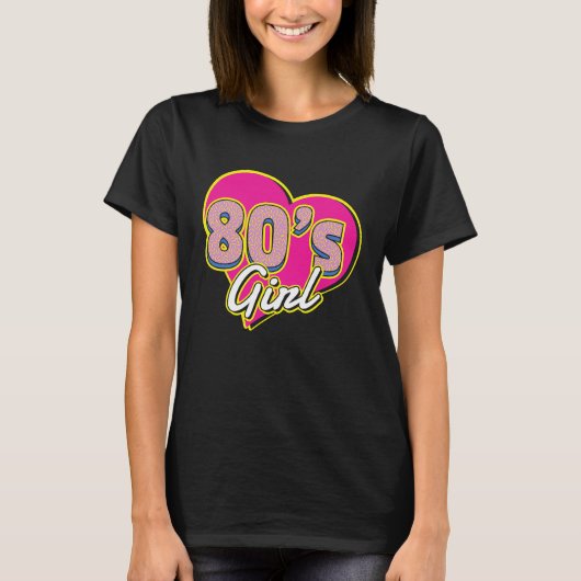 I Love The 80s For all who Love 80s Tシャツ (正面)