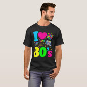 I Love The 80S Funny 80S Style Costume For Men Wom Tシャツ (正面フル)