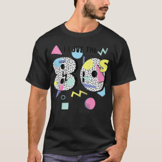 I love the 80s Retro Memphis Design  Tシャツ
