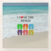 I Love the Beach,  ガラスコースター (正面)