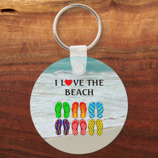 I Love the Beach キーホルダー (裏面)