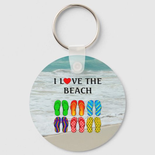 I Love the Beach キーホルダー (裏面)