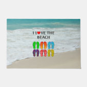 I Love the Beach ドアマット (正面)