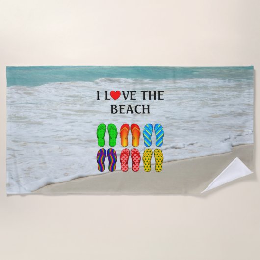 I Love the Beach, ビーチタオル (正面)
