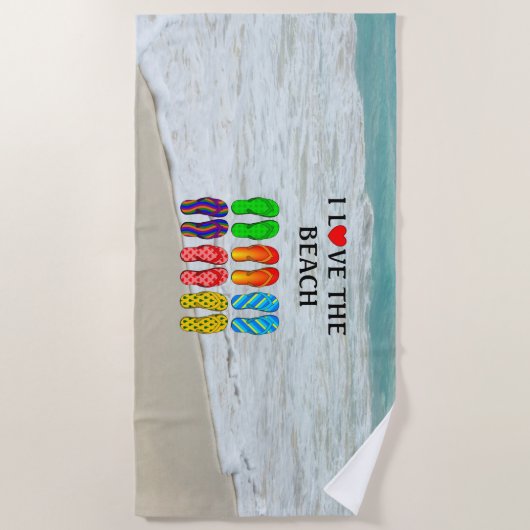 I Love the Beach, ビーチタオル (正面)