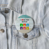 I Love the Beach 缶バッジ (インサイチュ)
