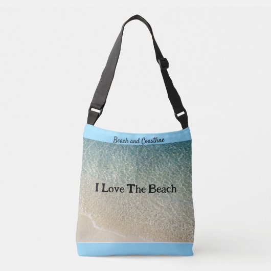 I love the beach Tote クロスボディバッグ (正面)