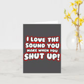 I Love The Sound You Make When You Shut Up  カード (黄色い花)