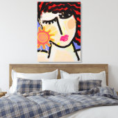 I Love the Sunの抽象芸術・デジタ絵画ル キャンバスプリント (インサイチュ (寝室))