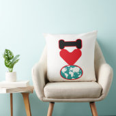 I LOVE THE WORLD BY MASANSER PIXELAT クッション (椅子)