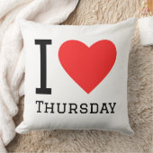 I love Thursday  Square Sticker クッション (ブランケット)