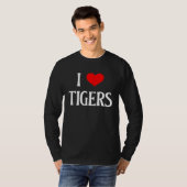 I Love Tigers I Heart Tigers Tiger  Big Cat Panthe Tシャツ (正面フル)