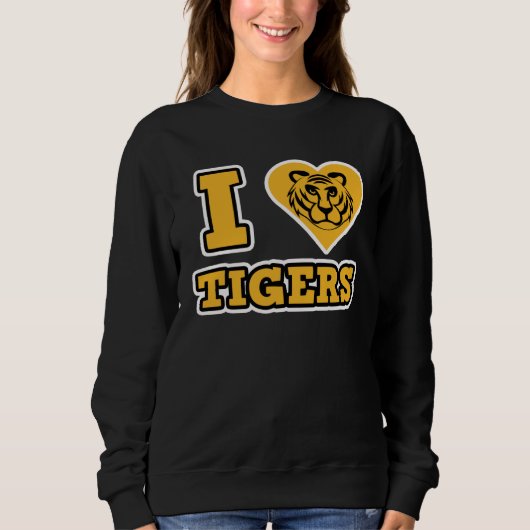 I Love Tigers Tiger Cat Tiger スウェットシャツ (正面)