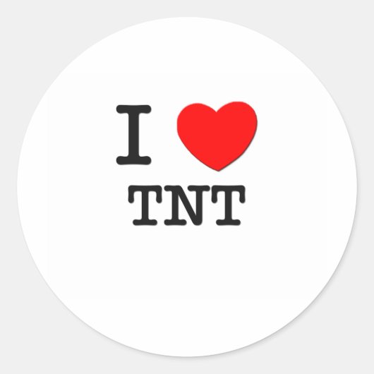I Love Tnt ラウンドシール (正面)