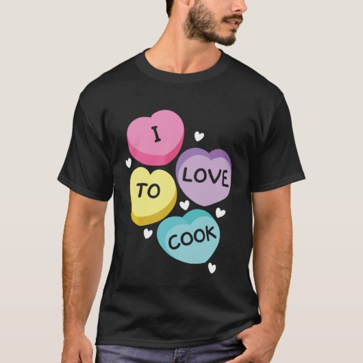 I Love To Cook Cafeteria Job Profession Lady Cook  Tシャツ (正面)