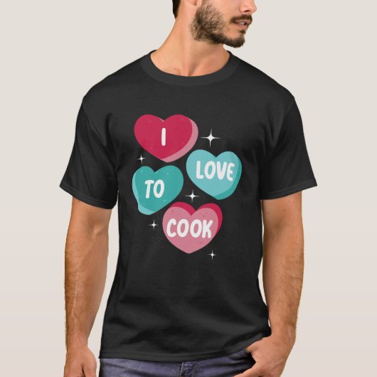 I Love To Cook Cafeteria Job Profession Lady Cook  Tシャツ (正面)