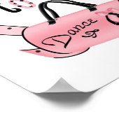 I Love to Danceプリント ポスター (角)