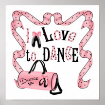 I Love to Danceプリント