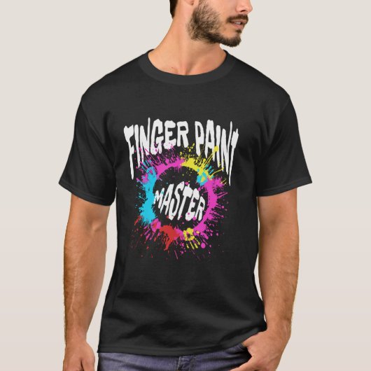 I Love To Finger絵を描 – 指絵を描のマスター – 私は Tシャツ (正面)