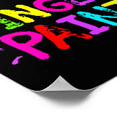 I Love To Finger Paint Couple Funny Valentine Day ポスター (角)