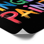 I Love To Finger Paint I'm Paint Couple Valentine ポスター (角)